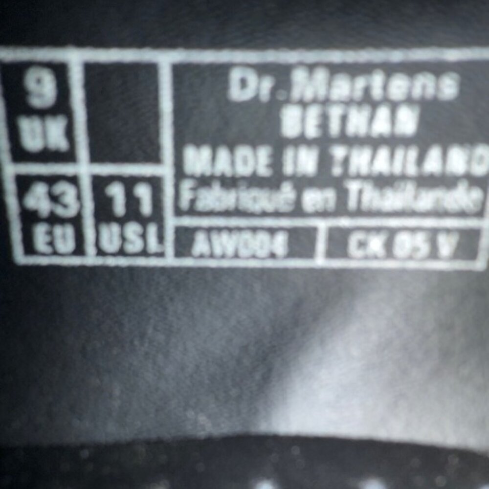 Dr. Martens Bethan black polished smooth t-bar mary jane size US W 11 - Picture 9 of 9